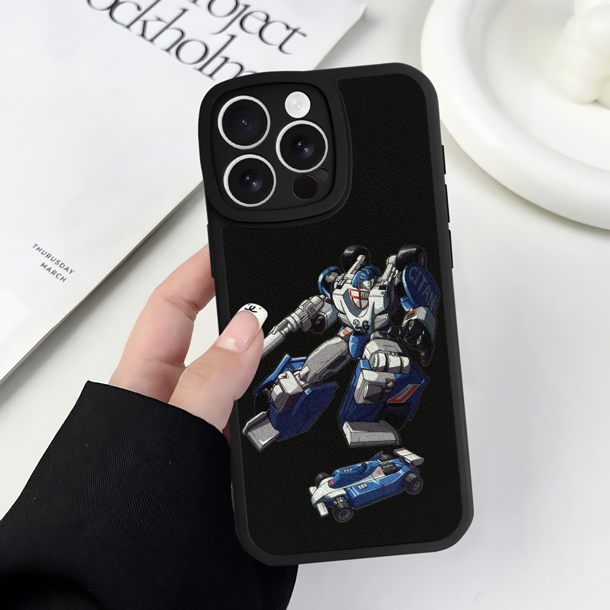 （画像用）  【iPhone 16シリーズ対応】シリコンスマホケース（レザー調） 材質：シリコン